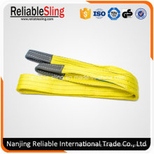 Price 3 Ton Polyester Flat Duplex Lifting Belt Sling with Eyes